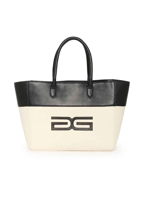 Beau tote bag Offwhite/Black Gestuz 