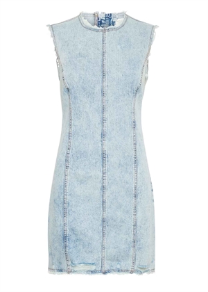 Dea sl short kjole Light Blue Denim Gestuz 