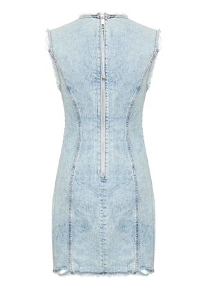 Dea sl short kjole Light Blue Denim Gestuz 
