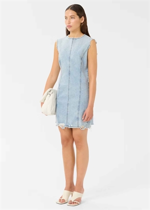 Dea sl short kjole Light Blue Denim Gestuz 