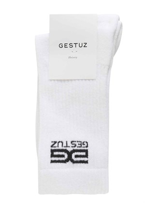 Gestuz new Logo sock Bright White Gestuz