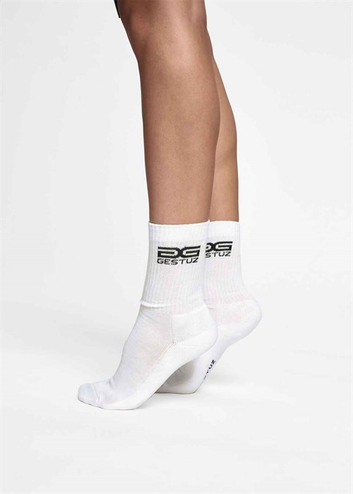 Gestuz new Logo sock Bright White Gestuz