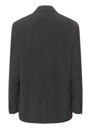 Palina OZ blazer Dark Grey Pinstripe Gestuz 