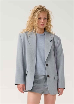 Paulia Melange blazer Grey/Blue Melange Gestuz 