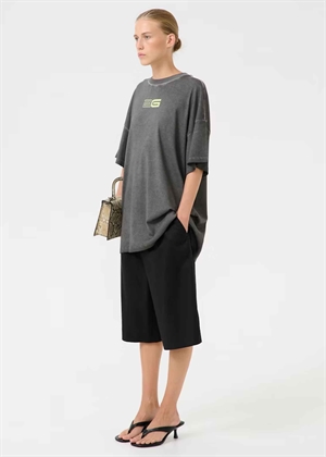 Silmo tee Black Oil Washed Gestuz 