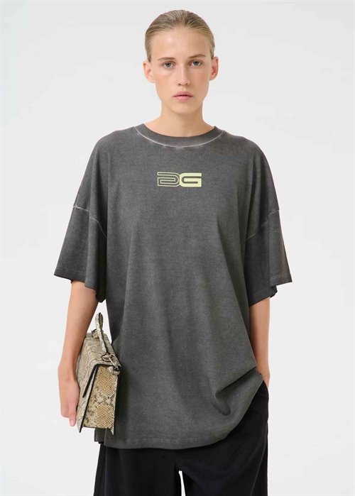 Silmo tee Black Oil Washed Gestuz 