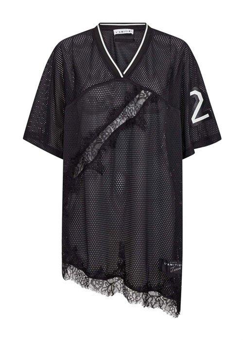 Drift Asym lace tee Sort HAUTE L\'AMITIÈ