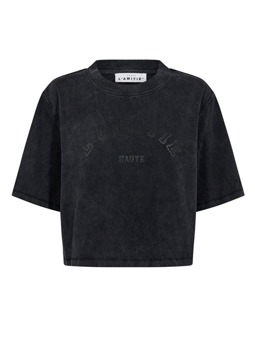 Intro stone wash tee Sort HAUTE L\'AMITIÈ