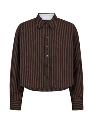 Mocca stripe logo print skjorte Mocca Stripe HAUTE L'AMITIÈ