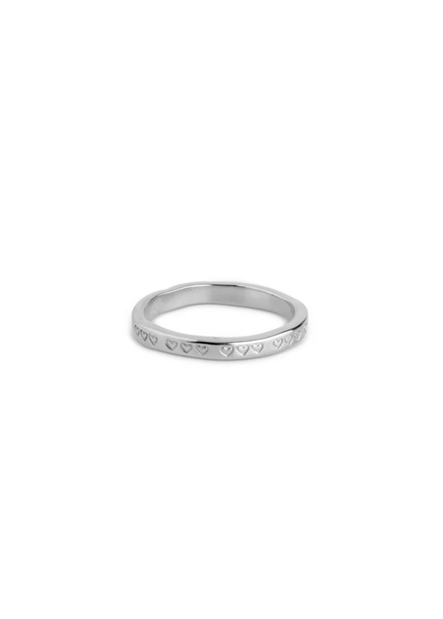 Heart ring Silver Enamel 
