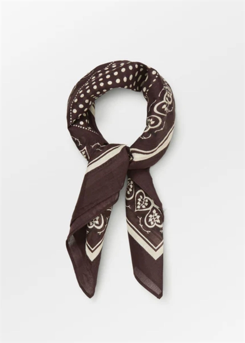Hearty cotta scarf Hot Fudge Brown Becksøndergaard 