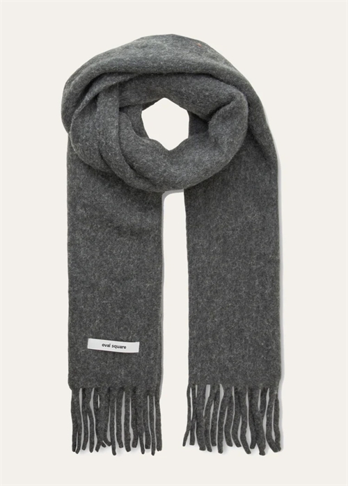 Hero scarf Dark Grey Melange Oval Square 