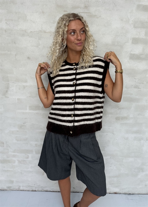 Hirse vest Dark Brown/Offwhite Boii Studios 
