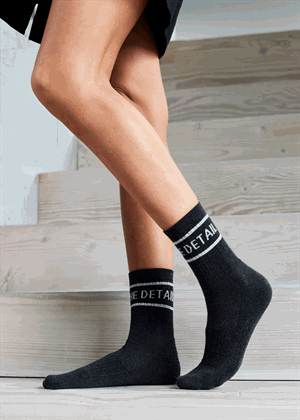 Hype The Detail tennis sock 2-pk Grey/Black