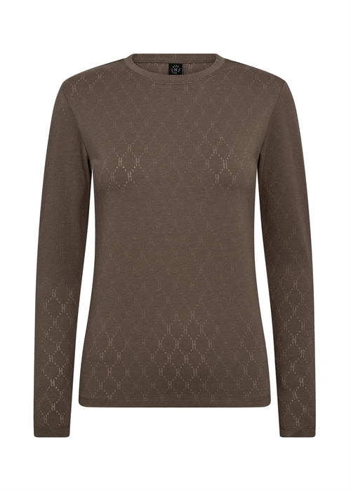 Hype The Detail ls logo bluse Taupe 