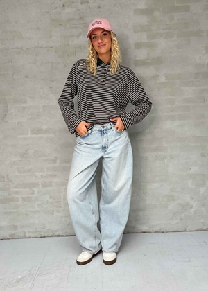 Jeanni polo stripe bluse Brown Polo Stripe Baum Und Pferdgarten 