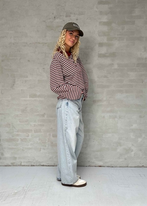 Jeanni polo bluse Bordeaux Polo Stripe Baum Und Pferdgarten