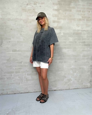 Jio oversize tee Dark Grey Washed Gestuz 