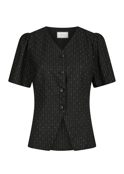 Jules B Pinstripe bluse Antracit Neo Noir 