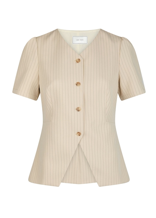 Jules pinstriped bluse Sand Neo Noir 