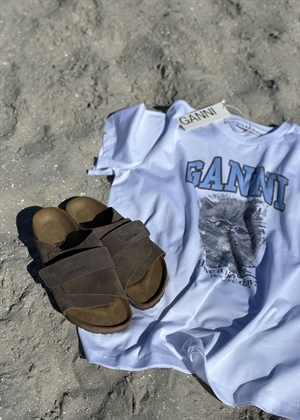Kyoto suede sandal Concrete Gray Birkenstock 