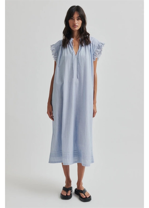 Laure kjole Light Blue Stripe Secnd Female 
