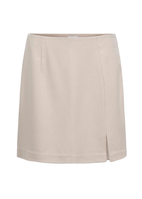 Lisa mini skirt Aop Sandshell Stripes/Cloud Dancer Object 