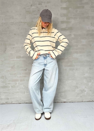 Lovella striped polo LL bluse Summer Sand Second Female 