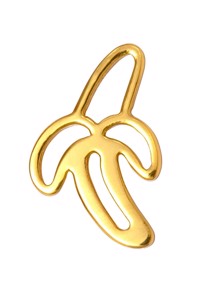 Banana ørering Forgyldt Lulu Copenhagen 