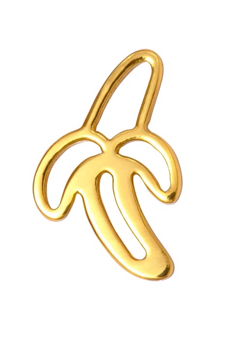 Banana ørering Forgyldt Lulu Copenhagen 