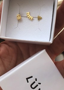Blink ørering Forgyldt Lulu Copenhagen