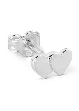 Domino Hearts ørering Silver Lulu Copenhagen 