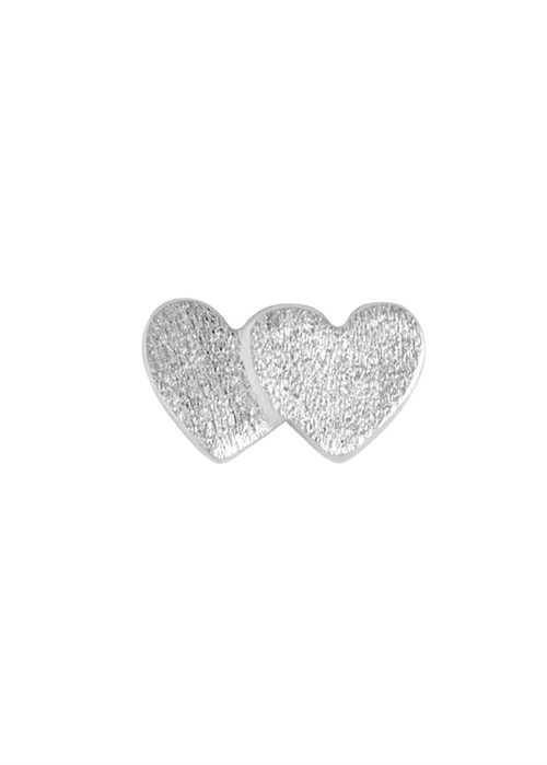 Domino Hearts ørering Silver Lulu Copenhagen 