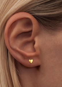 Heart wings ørering Guld Lulu Cph 