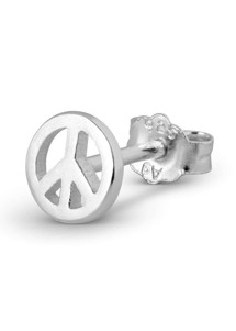 Peace ørering Silver Lulu Copenhagen