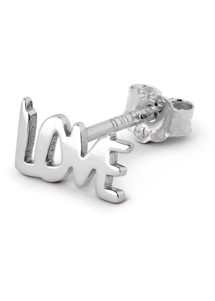 Word love ørering Silver Lulu Copenhagen 