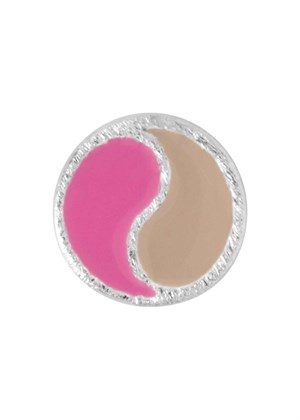 Ying Yang ørering Silver-Pink-Buttercream Lulu Copenhagen 