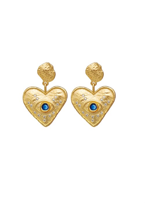 Constantine earring Forgyldt Maanesten