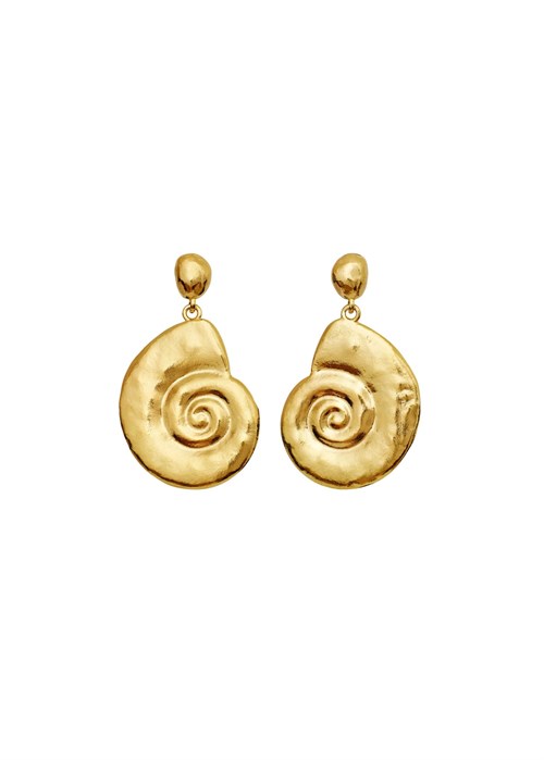 Malibu earrings Forgyldt Maanesten 