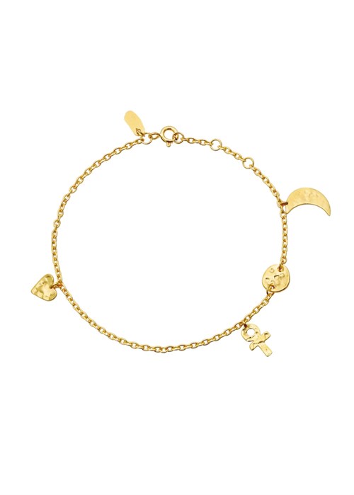 Tullia bracelet Forgyldt Maanesten