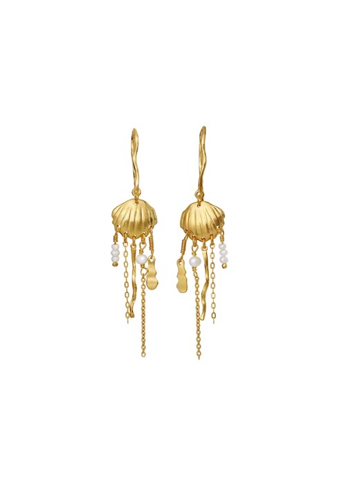 Zale earring Gold Maanesten 