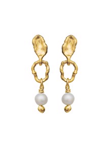Seraphine earrings Forgyldt Maanesten 