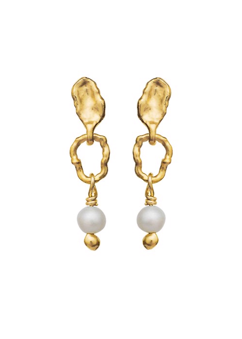 Seraphine earrings Guld Maanesten 