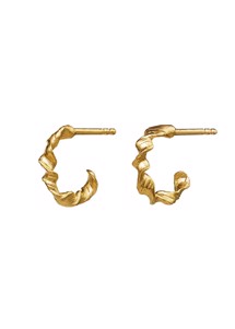 Amalie earrings Forgyldt Maanesten