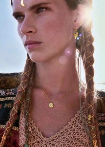 Astra necklace Forgyldt Maanesten 