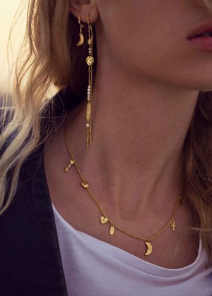 Cresida necklace Gold Maanesten 