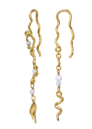Elisa earrings Forgyldt Maanesten