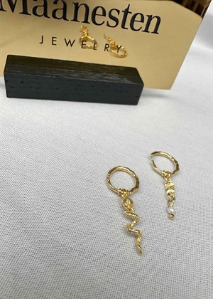 Evelyn earrings Forgyldt Maanesten 