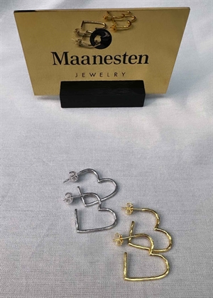 Laia midi earrings Forgyldt Maanesten 