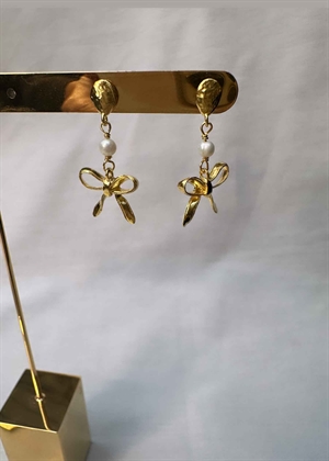 Lauren earrings Forgyldt Maanesten 